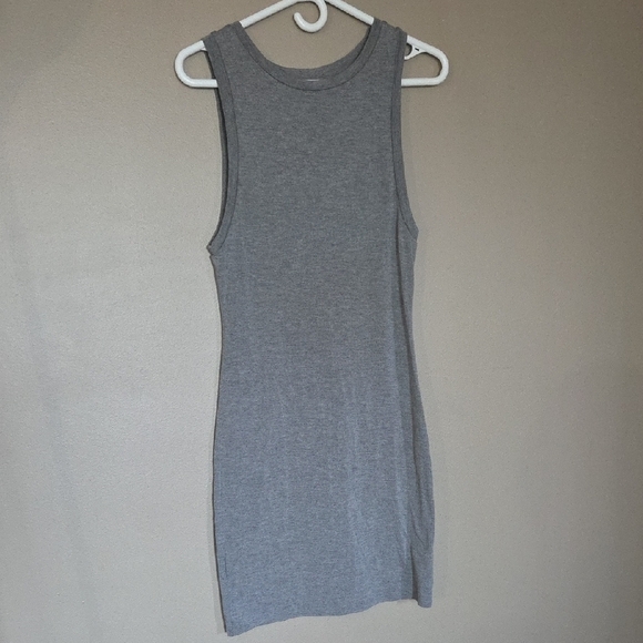 💥Buy2Get1Free💥Gray Fitted Sleeveless Dress - Picture 1 of 4
